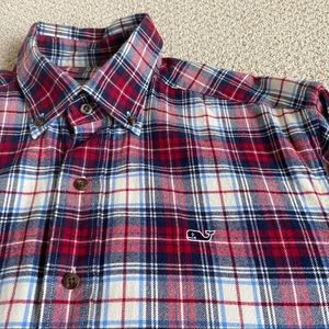 Vineyard Vines Rudder Whale Flannel Shirt (Small)